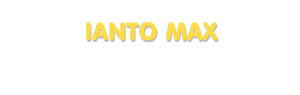 Der Vorname Ianto Max